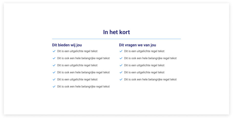 In het kort