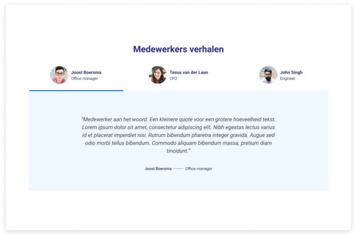 Medewerkers verhalen