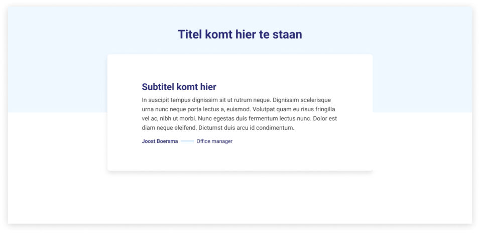 Titel met kaart