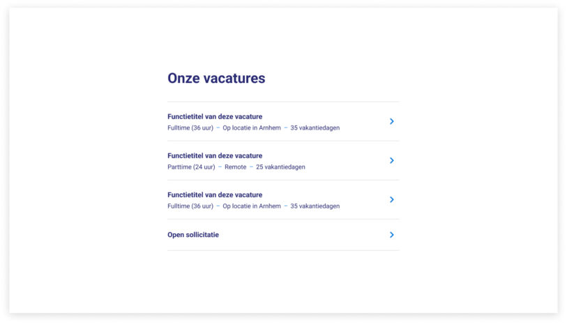 Vacatures